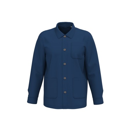 Eco-friendly unisex washed effect work jacket