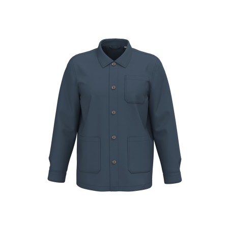 Eco-friendly unisex washed effect work jacket