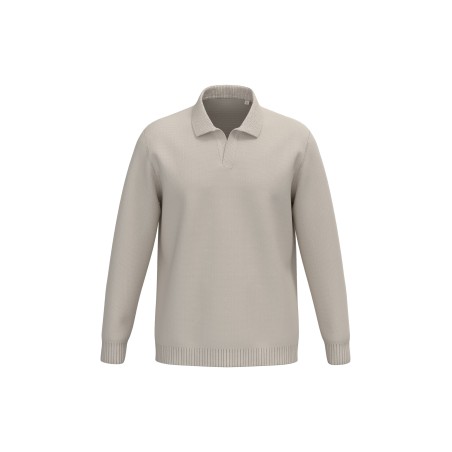 Jersey cuello polo hombre