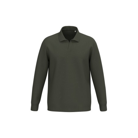 Jersey cuello polo hombre