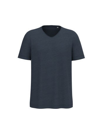 Camiseta ecorresponsable cuello slub y hombros caídos hombre 2