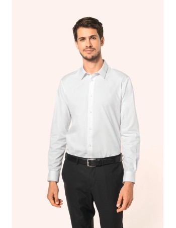 Camisa popelina de algodón Supima® hombre
