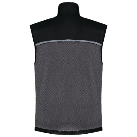 Running gilet with mesh back