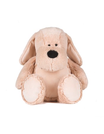 Perro de peluche con cremallera