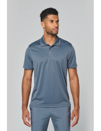 Polo interlock de manga corta hombre