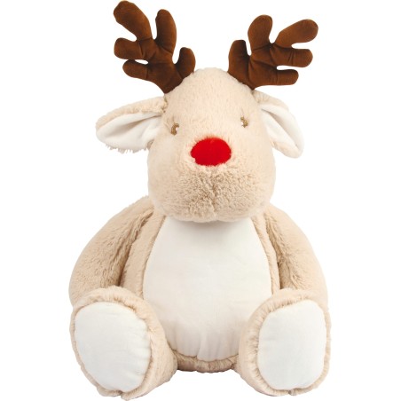 Reno de peluche con cremallera