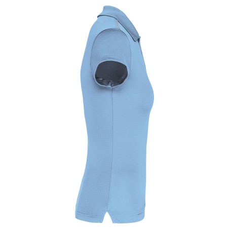 Polo interlock de manga corta mujer