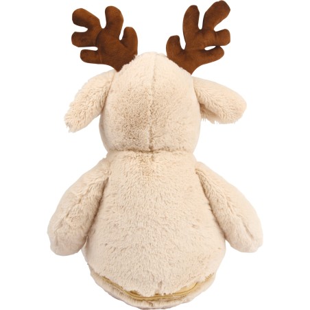 Reno de peluche con cremallera