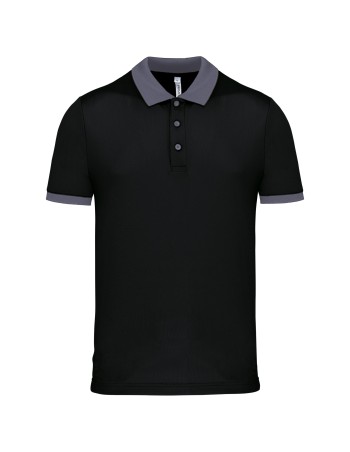 Men\\\'s performance piqué polo shirt 2