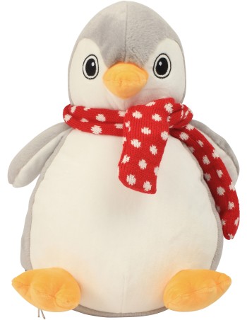 Pingüino de peluche con cremallera 2