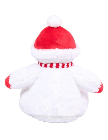 Zipped snowman cuddly toy 2