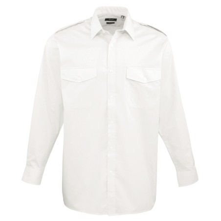 Men\\\'s Long-Sleeved Pilot Shirt