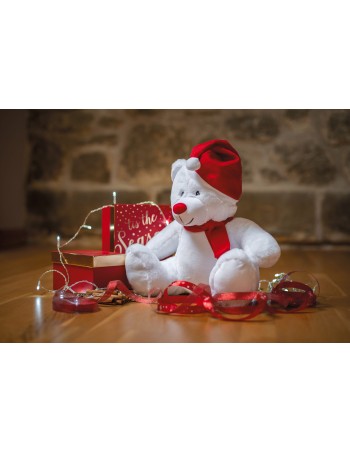 Zipped Christmas cuddly toy bear
