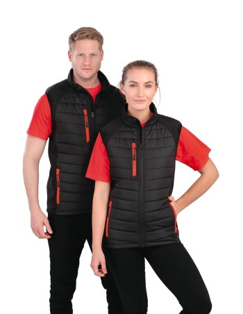 Chaleco Softshell Black Compass acolchado reciclado