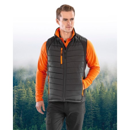 Chaleco Softshell Black Compass acolchado reciclado