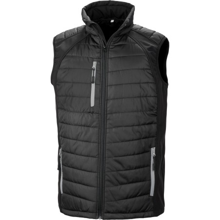 Chaleco Softshell Black Compass acolchado reciclado