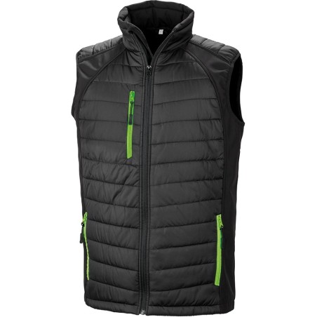 Chaleco Softshell Black Compass acolchado reciclado