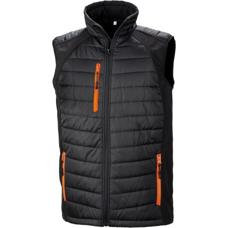 Chaleco Softshell Black Compass acolchado reciclado