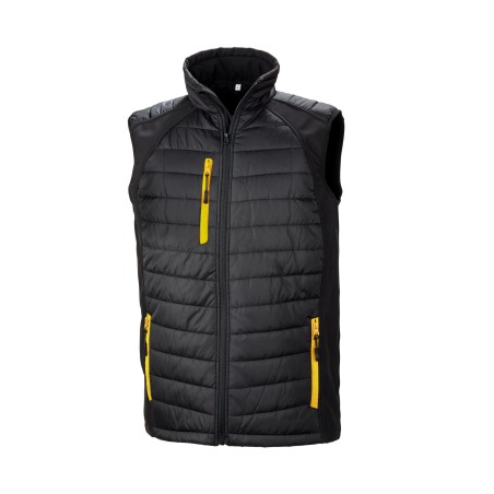 Chaleco Softshell Black Compass acolchado reciclado