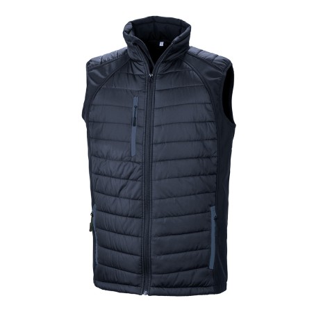 Chaleco Softshell Black Compass acolchado reciclado