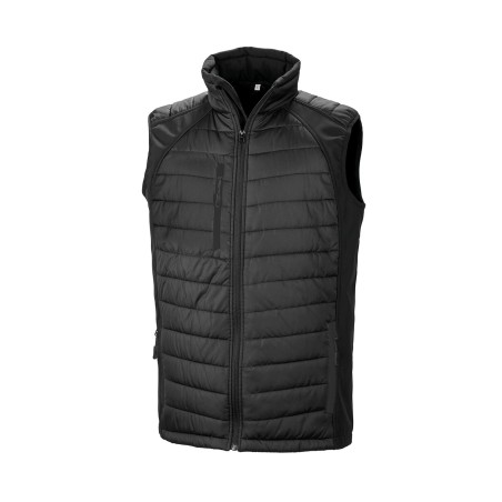 Chaleco Softshell Black Compass acolchado reciclado