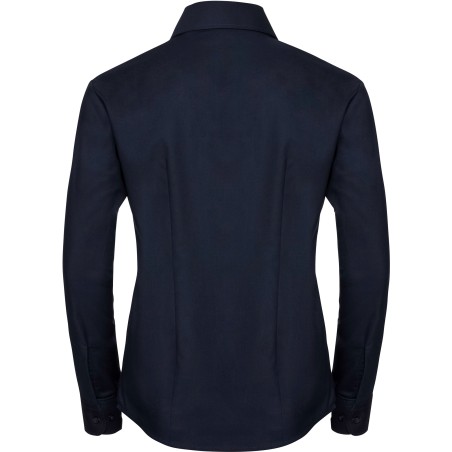 Camisa Oxford manga larga mujer