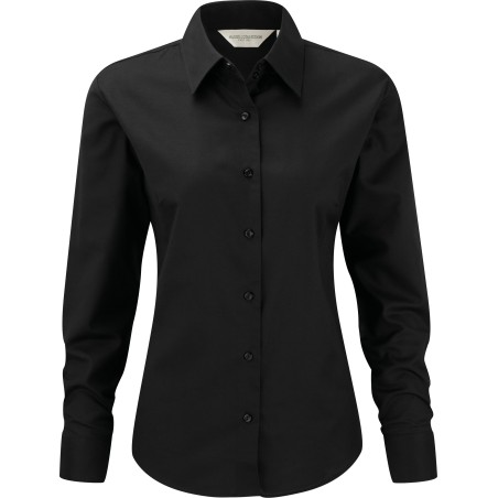 Camisa Oxford manga larga mujer