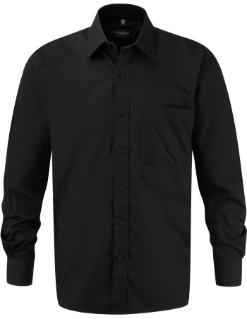 Camisa Popelina de algodón puro manga larga hombre 2