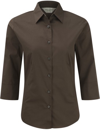 Camisa entallada mangas 3/4 mujer 2