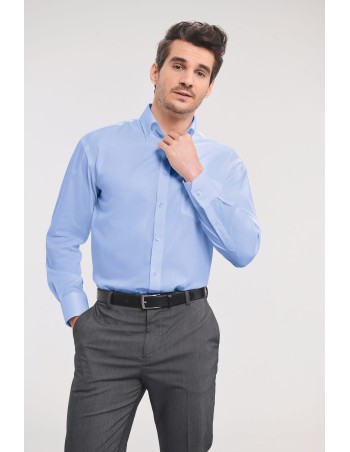 Camisa clásica Non-Iron manga larga hombre