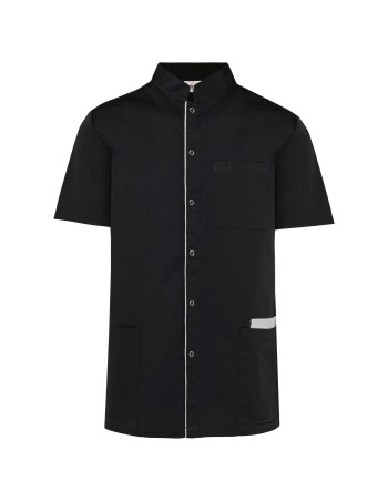 Blusa polialgodón con botones a presión hombre 2