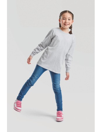 Camiseta Valueweight manga larga niños (61-007-0)