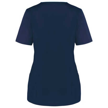 Ladies’ polycotton smock with press studs