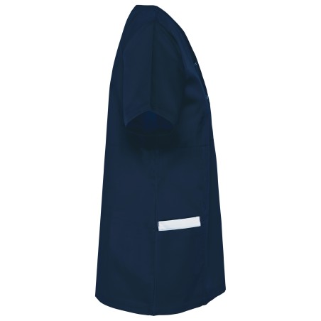 Ladies’ polycotton smock with press studs