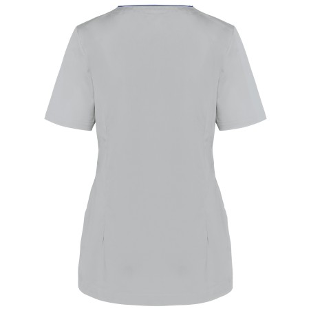 Ladies’ polycotton smock with press studs