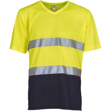 Camiseta cuello de pico Top Cool de Alta Visibilidad