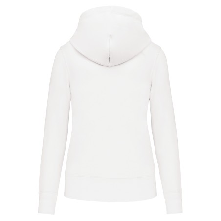 Sudadera con capucha y cremallera ecorresponsable mujer