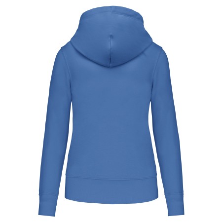 Sudadera con capucha y cremallera ecorresponsable mujer