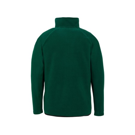 Recycled microfleece zipped neck