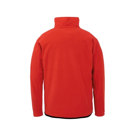 Recycled microfleece zipped neck