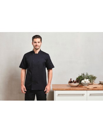 Chaqueta de cocina manga corta