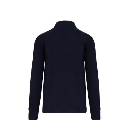 Sudadera cuello polo