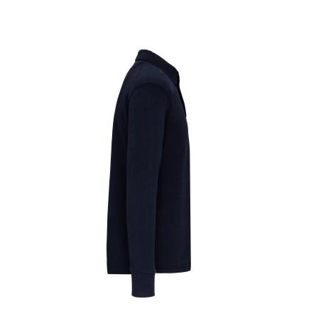 Sudadera cuello polo