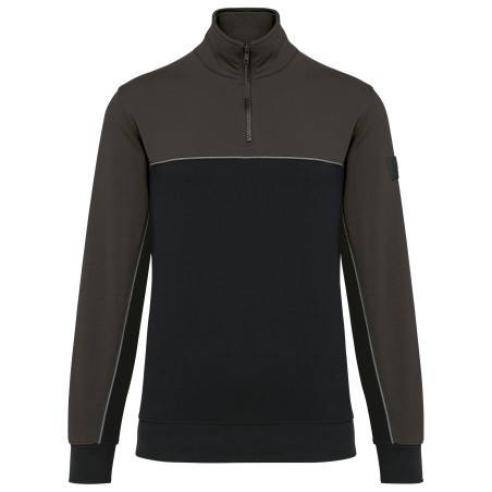 Sudadera 1/4 cremallera ecorresponsable– Unisex