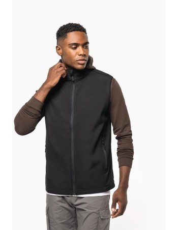 Unisex eco-friendly 2-layer softshell bodywarmer
