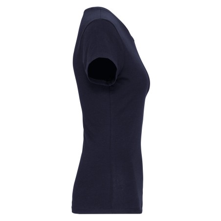 Camiseta con elastano cuello de pico mujer