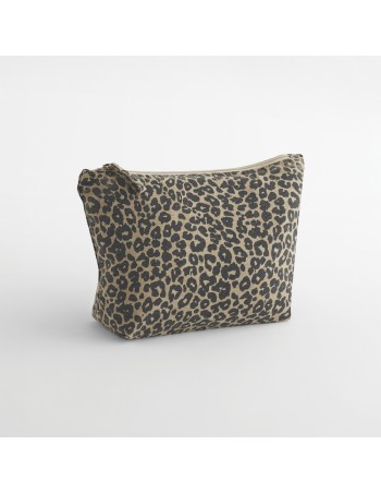 Leopard print canvas pouch 2