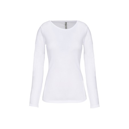 Camiseta con elastano manga larga mujer