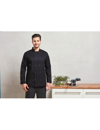 Long-Sleeved Press StudChef\\\'s Jacket
