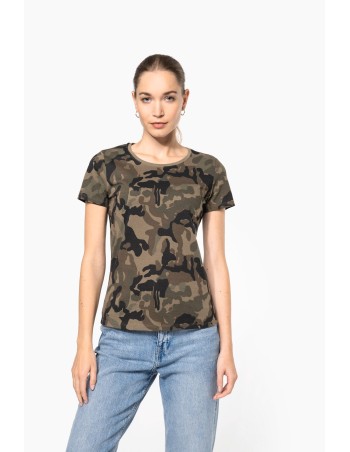 Camiseta camuflaje mujer